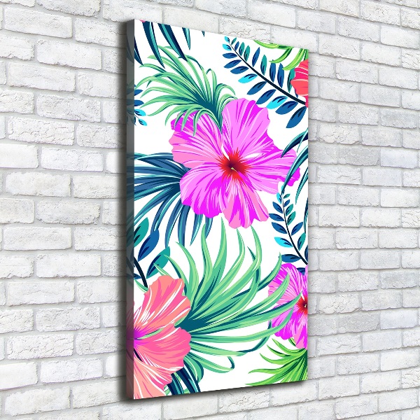 Print pe canvas flori Hawaii