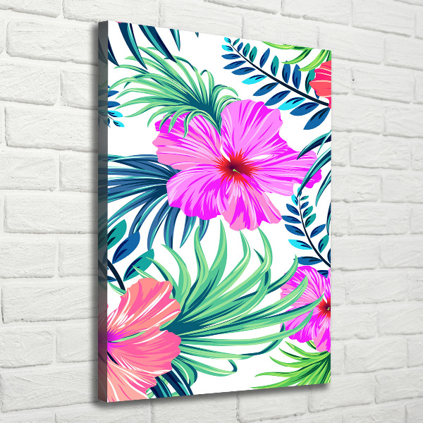 Print pe canvas flori Hawaii