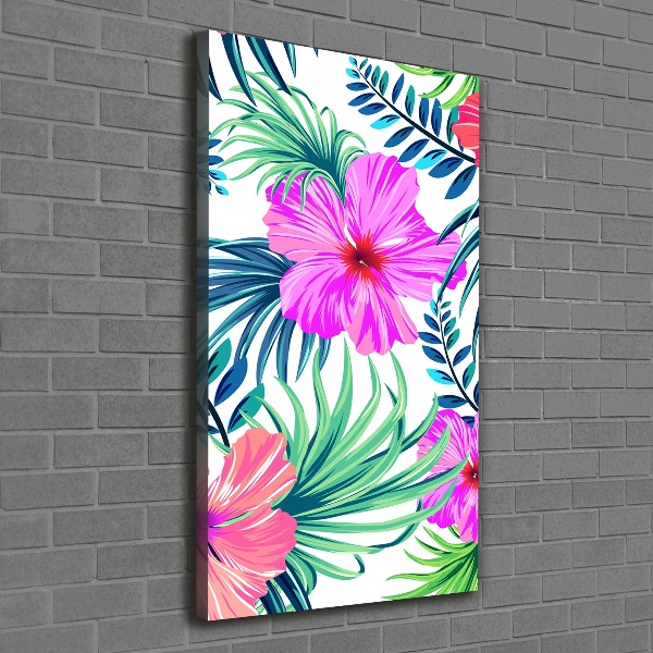 Print pe canvas flori Hawaii