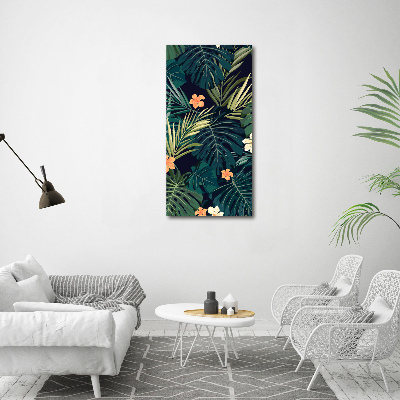 Print pe canvas flori Hawaii