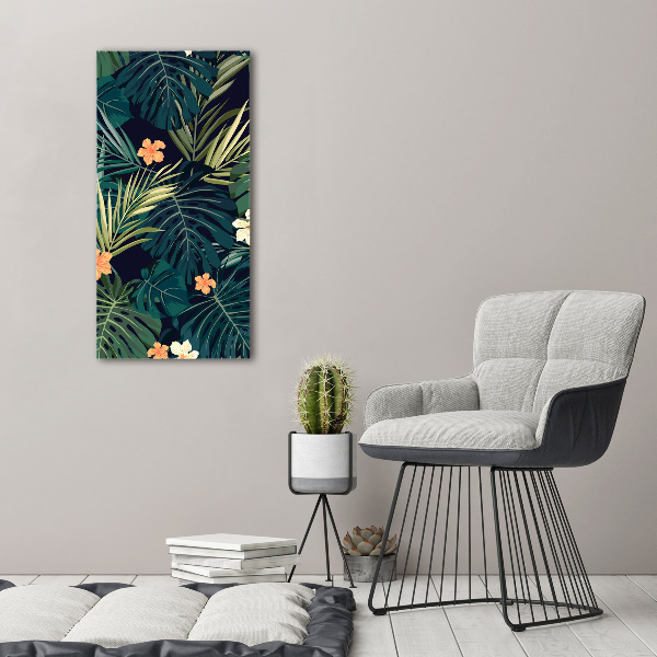 Print pe canvas flori Hawaii