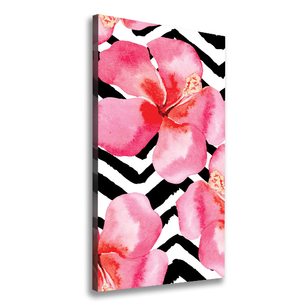 Print pe canvas flori Hawaii