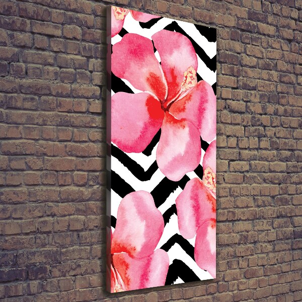 Print pe canvas flori Hawaii