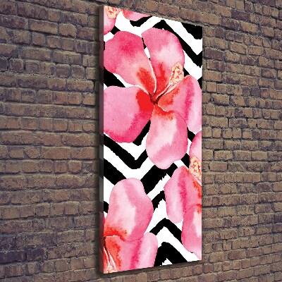 Print pe canvas flori Hawaii