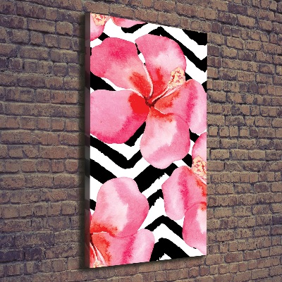 Print pe canvas flori Hawaii