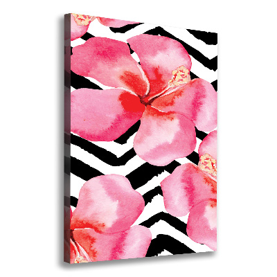 Print pe canvas flori Hawaii