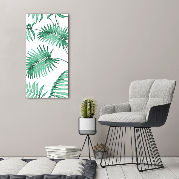 Print pe canvas frunze tropicale