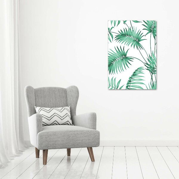 Print pe canvas frunze tropicale