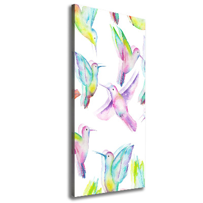 Tablou canvas colibri colorate