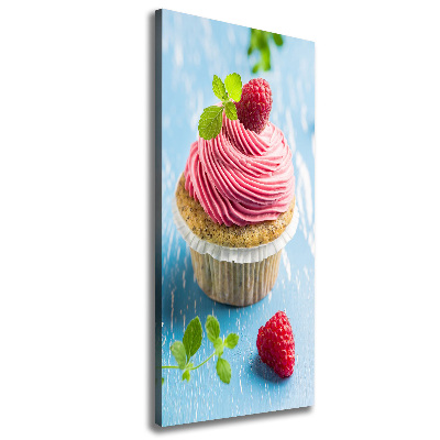 Tablou canvas cupcake zmeură