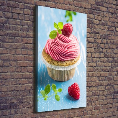 Tablou canvas cupcake zmeură