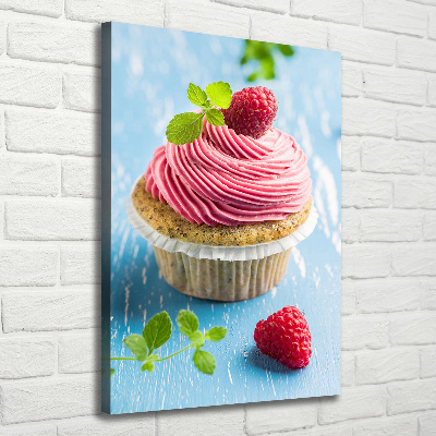 Tablou canvas cupcake zmeură