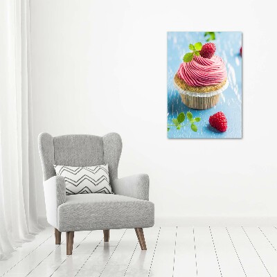 Tablou canvas cupcake zmeură