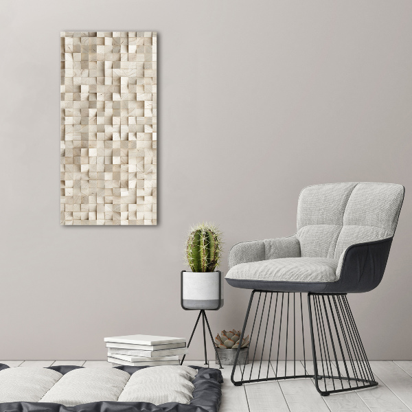 Imprimare tablou canvas cuburi de lemn