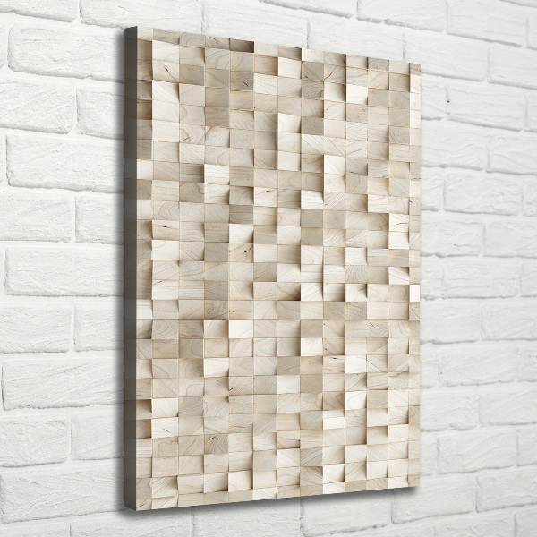 Imprimare tablou canvas cuburi de lemn