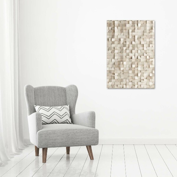 Imprimare tablou canvas cuburi de lemn