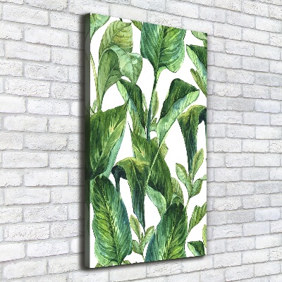 Tablou pe pânză canvas frunze tropicale