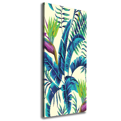 Print pe canvas frunze tropicale