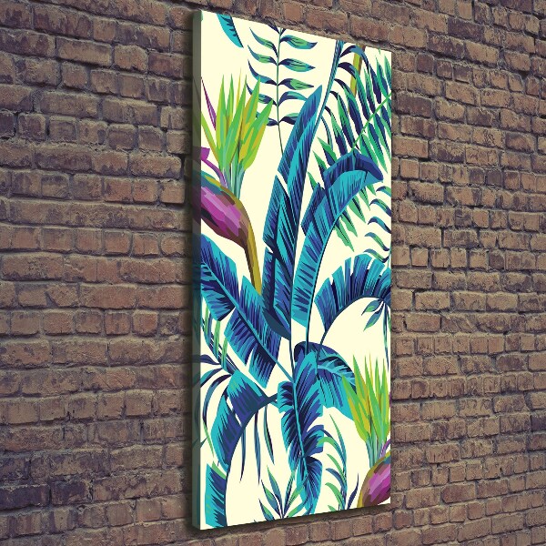 Print pe canvas frunze tropicale