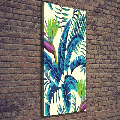 Print pe canvas frunze tropicale