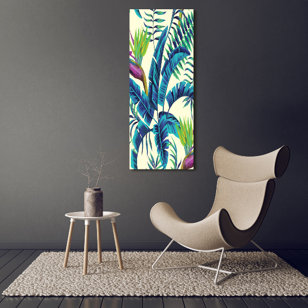 Print pe canvas frunze tropicale