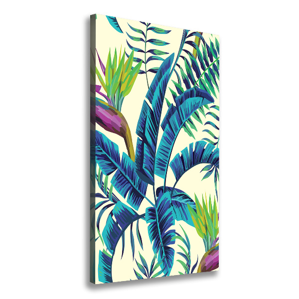 Print pe canvas frunze tropicale