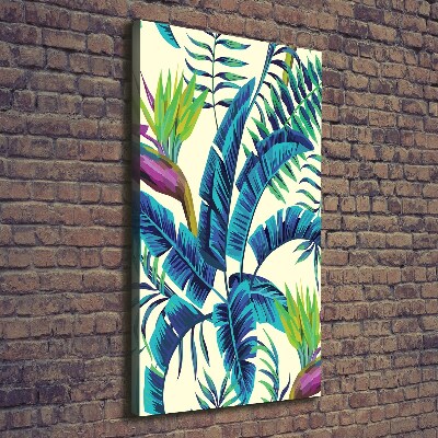 Print pe canvas frunze tropicale