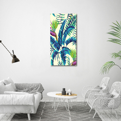 Print pe canvas frunze tropicale