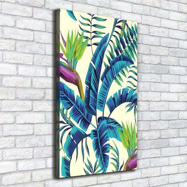 Print pe canvas frunze tropicale