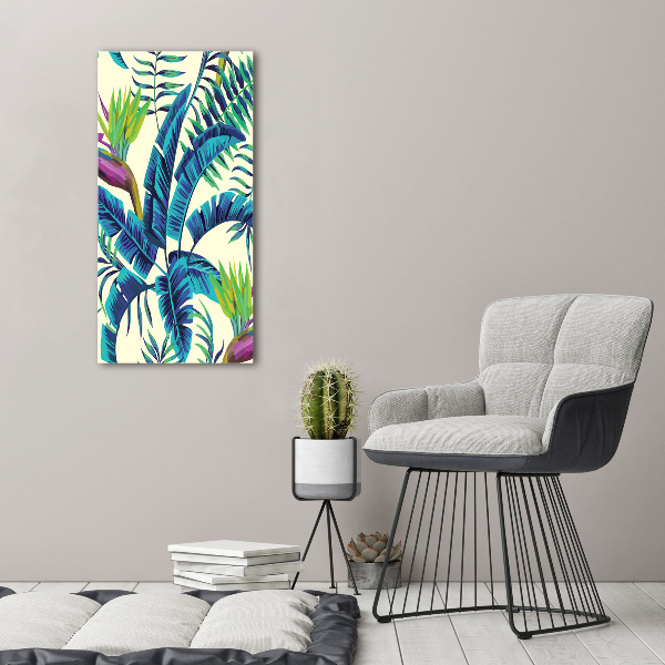 Print pe canvas frunze tropicale