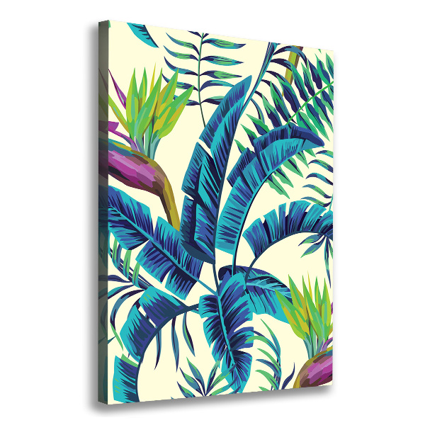 Print pe canvas frunze tropicale