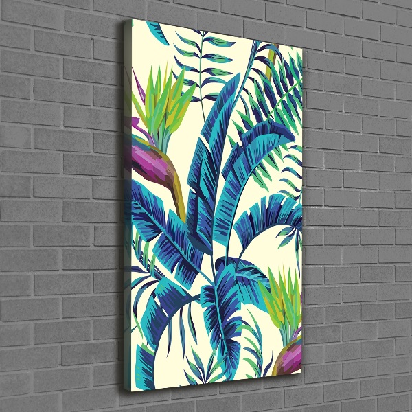 Print pe canvas frunze tropicale