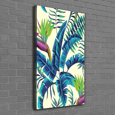 Print pe canvas frunze tropicale