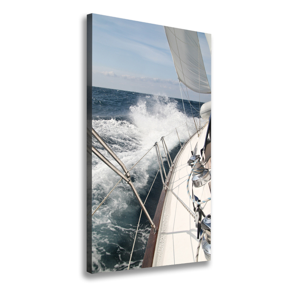 Tablouri tipărite pe pânză Yacht pe mare