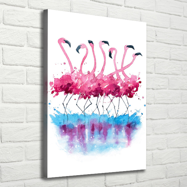 Print pe canvas Flamingos