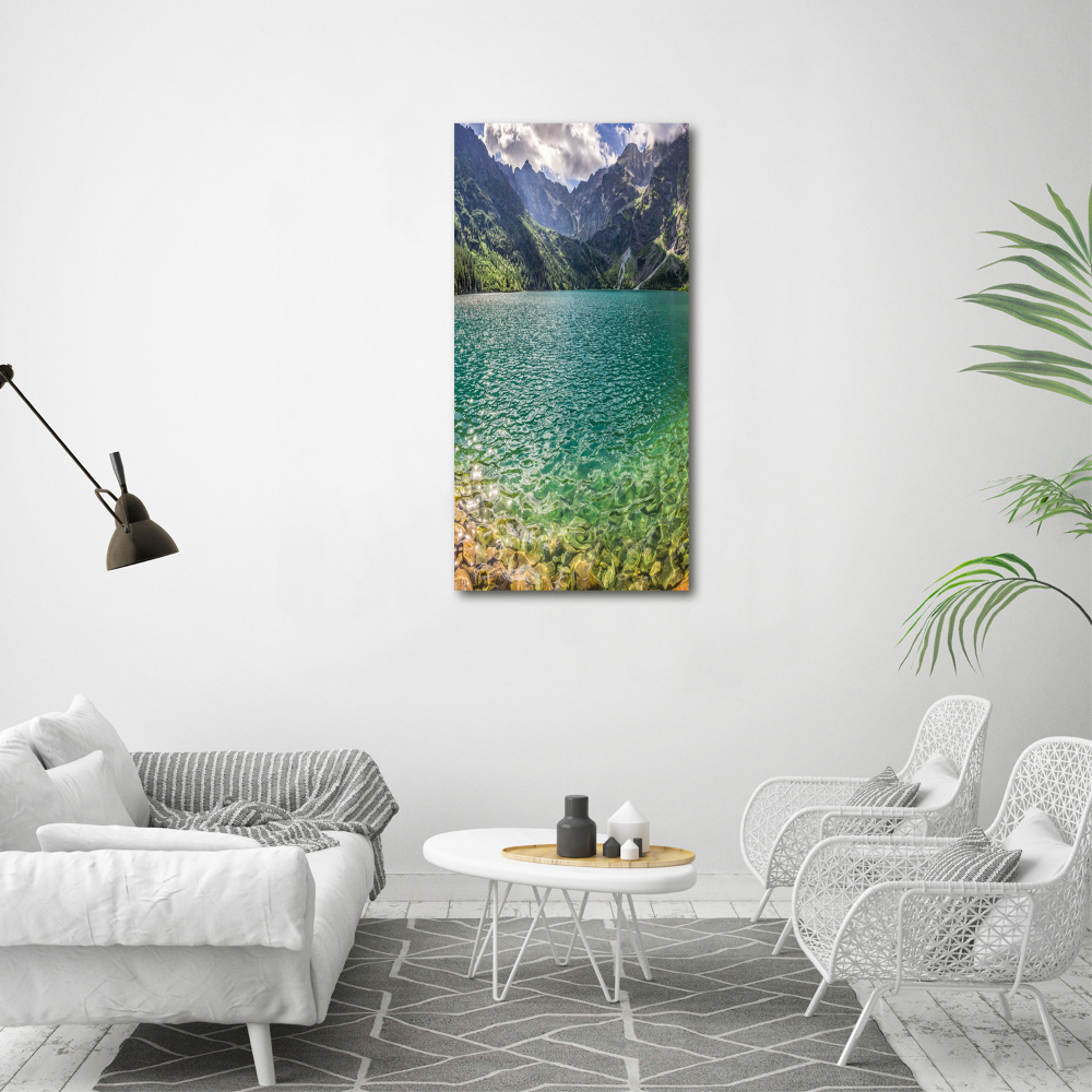 Tablou pe pânză canvas Lacul în munți