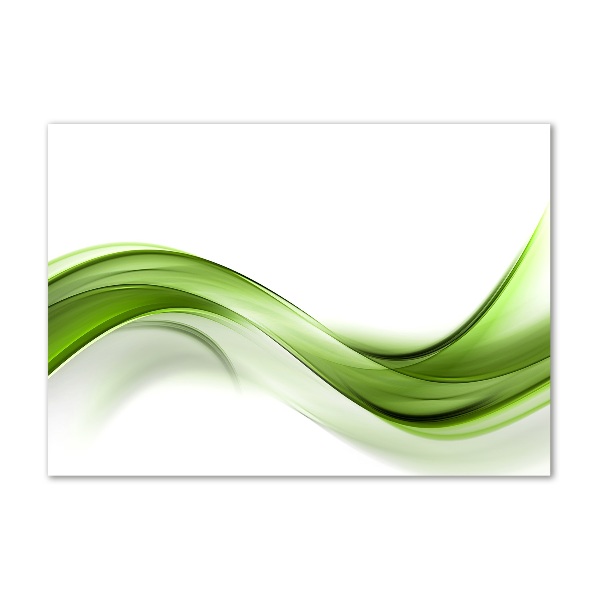 Tablou sticlă undă verde