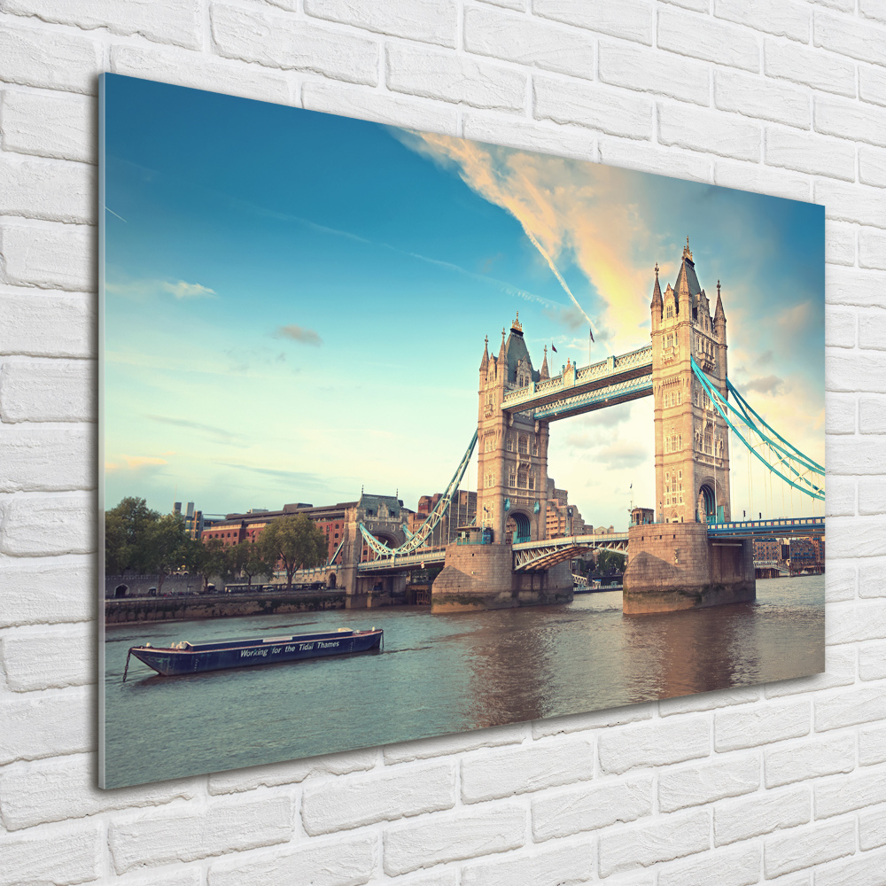 Tablou Printat Pe Sticlă Tower Bridge din Londra