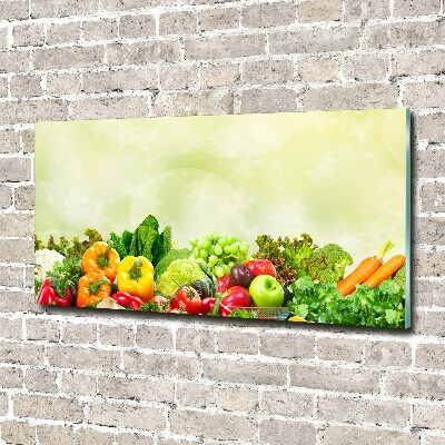 Fotografie imprimată pe sticlă legume