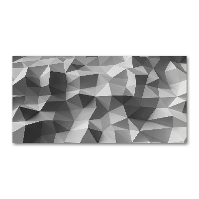Tablou sticlă triunghiuri abstractizare