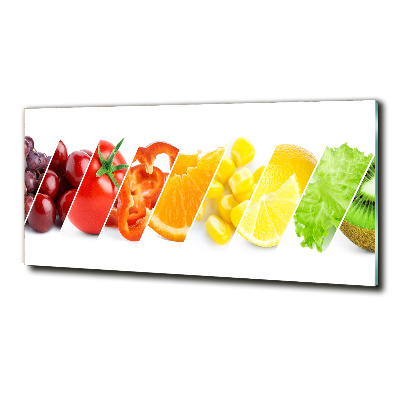 Tablou sticlă Fructe si legume