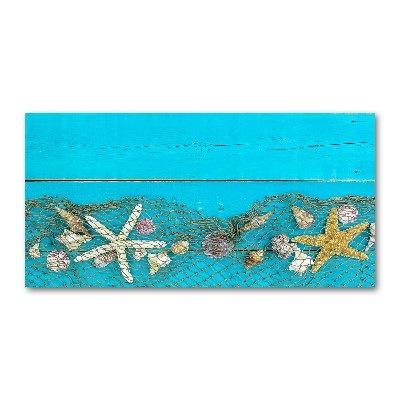 Tablou din Sticlă Starfish și scoici