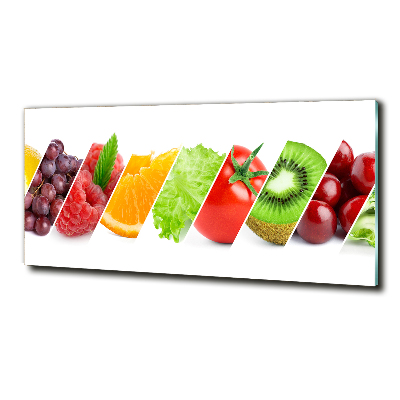 Tablou pe pe sticlă Fructe si legume
