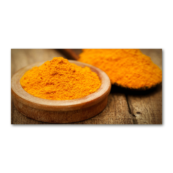 Tablou sticlă condiment turmeric