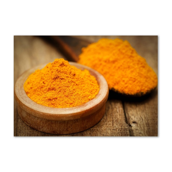 Tablou sticlă condiment turmeric