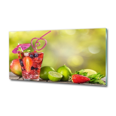 Tablou Printat Pe Sticlă cocktail de fructe