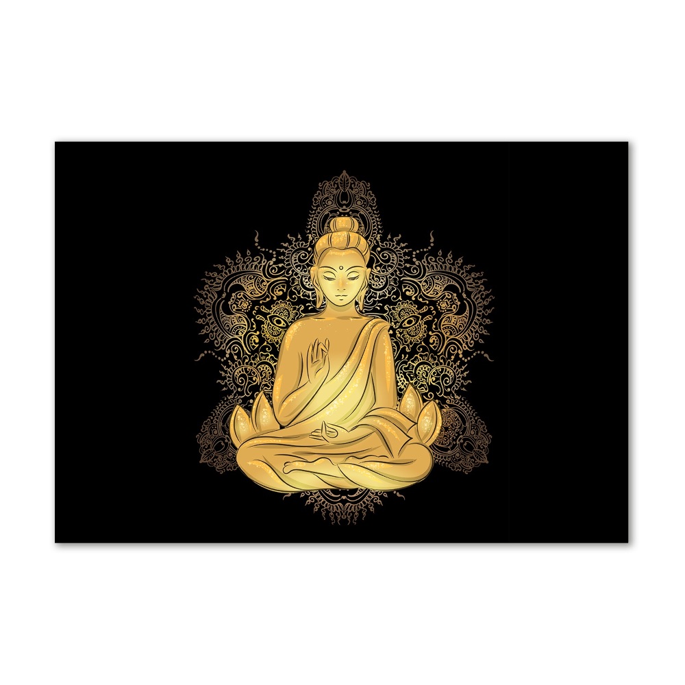 Tablou sticlă sitting buddha