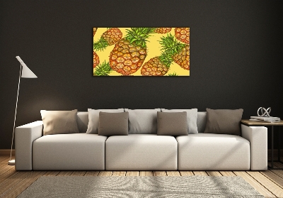 Fotografie imprimată pe sticlă ananasul