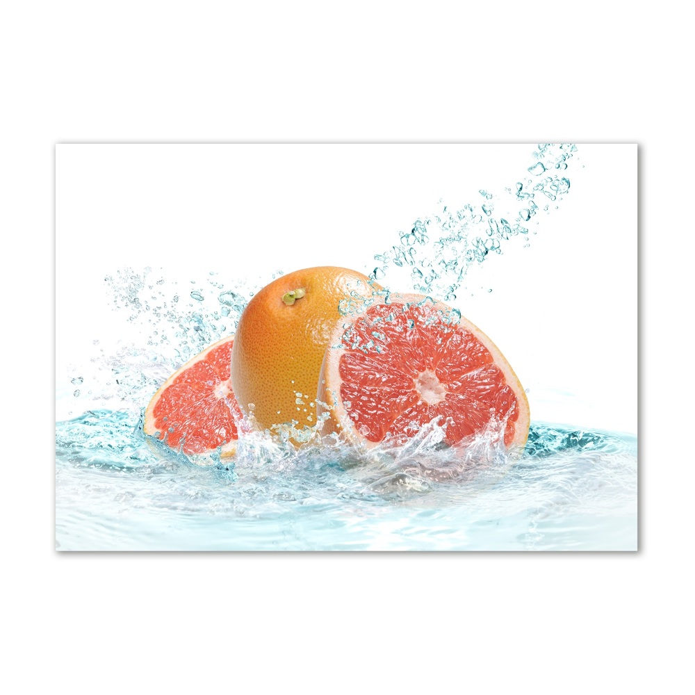 Fotografie imprimată pe sticlă grapefruit