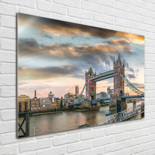 Tablou Printat Pe Sticlă Tower Bridge din Londra